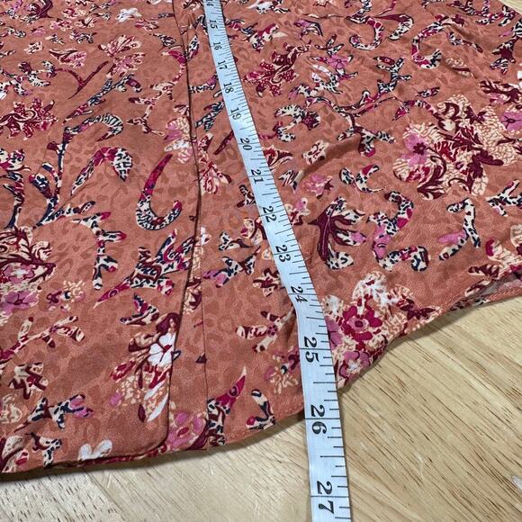 Isabel Marant Etoile NWT Benson Printed Long Sleeve Top Size 40 US 8 Floral Pink - Picture 10 of 10